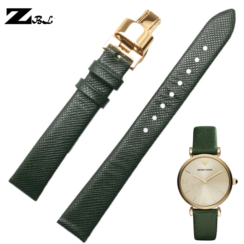 Ремешок для часов Lizardstripe из натуральной кожи 10 мм 14 AR1876 AR1726 AR1681 AR1680 аксессуары