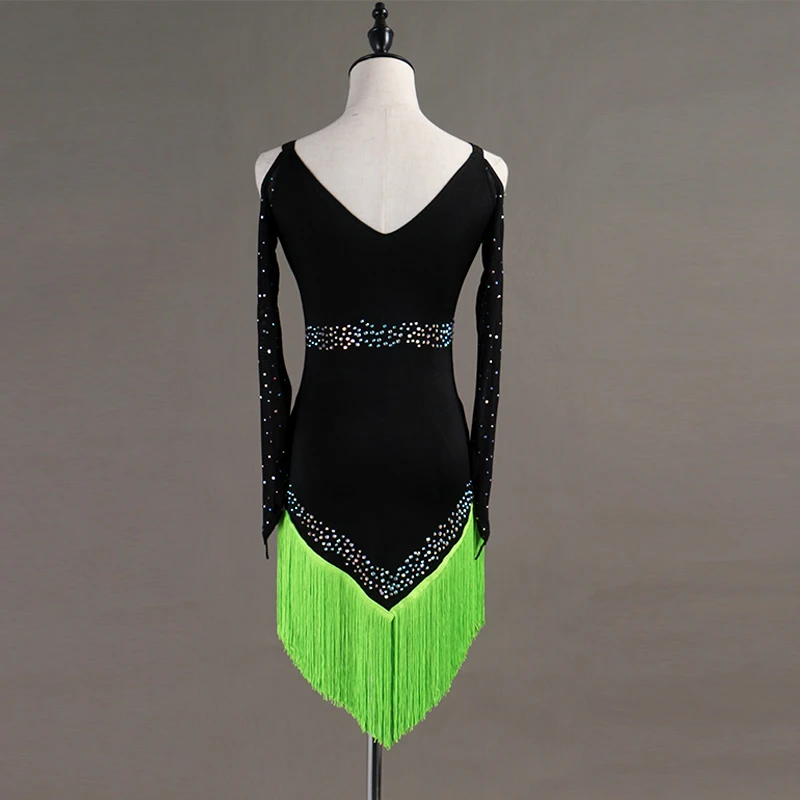 Custom made Latin Dance Dress Women Girls Rumba Cha-cha Skirt Ballroom Competition Costume Clothing Diamond plussize | Тематическая