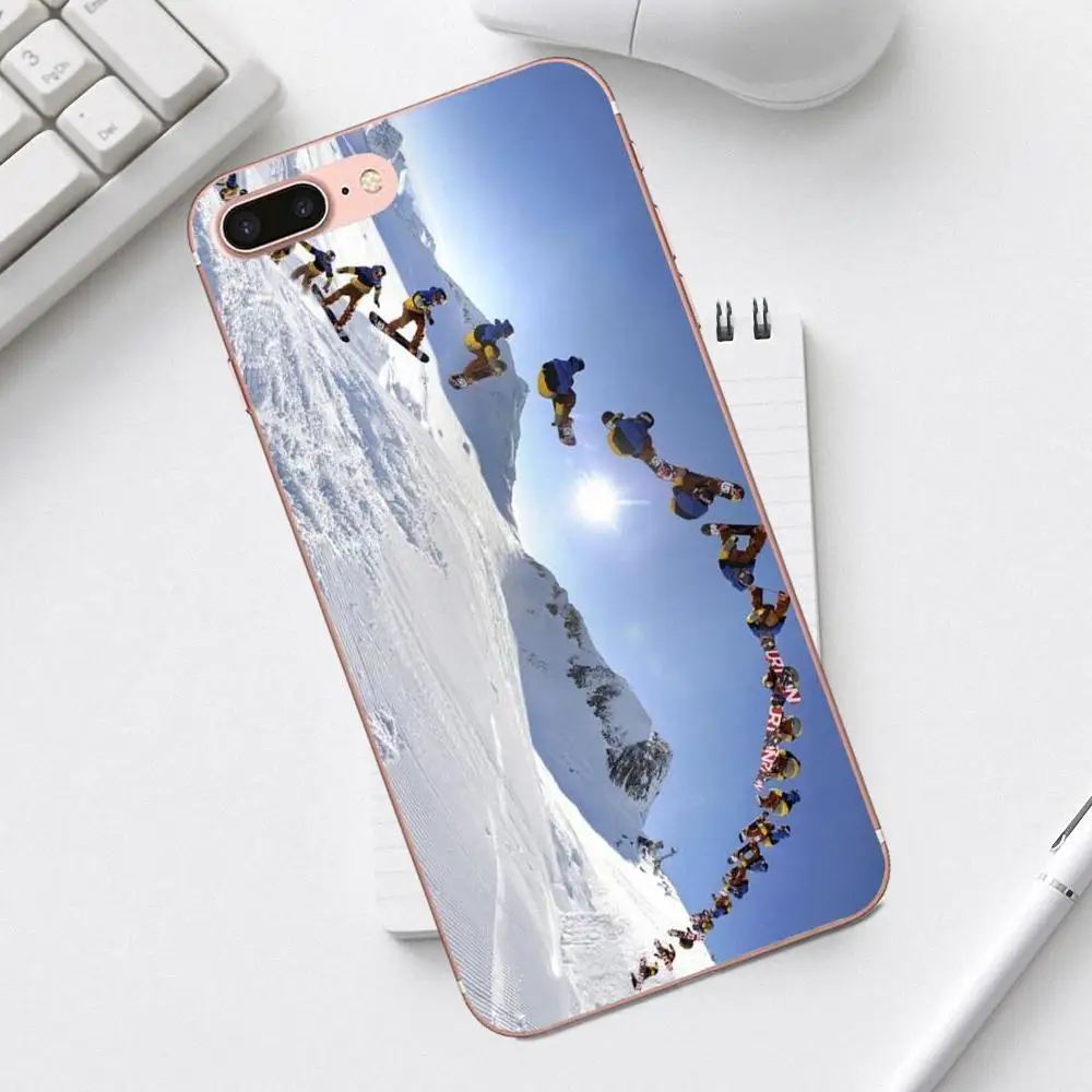 Soft TPU Phone Cases Enjoy Snow Or Die Ski Snowboard For Galaxy Alpha Core Prime Note 4 5 8 S3 S4 S5 S6 S7 S8 S9 mini edge Plus | Мобильные