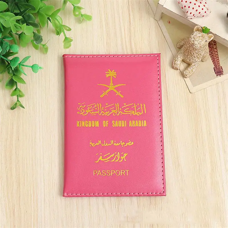 Rose Red Чехол для паспорта в Саудовской Аравии, защитный чехол для паспорта в деловом стиле, чехол для документов в саудовской аравии - Цвет: Rose Red