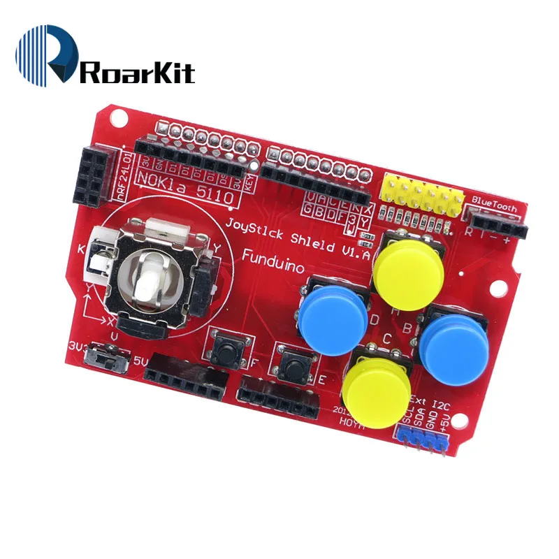 Щит джойстика для платы расширения Arduino с функцией аналоговой клавиатуры и