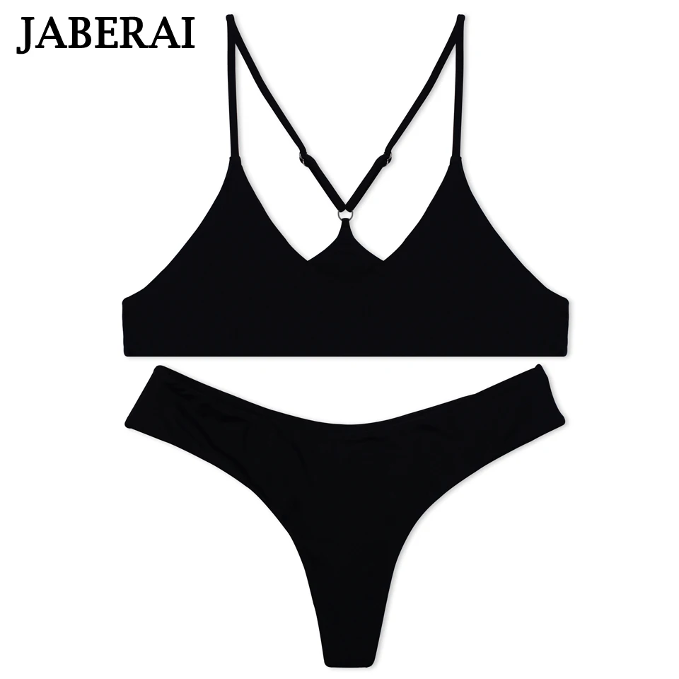 JABERAI Micro Bikini 2019 Solid Bather Swimwear Female Swimsuit Swimming Suit For Women Separate Woman |