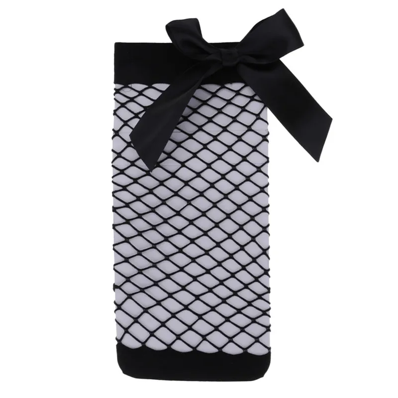 

Women Fashion Ruffle Bowknot Fishnet Ankle Socks Nelon Mesh Net Short Stockings
