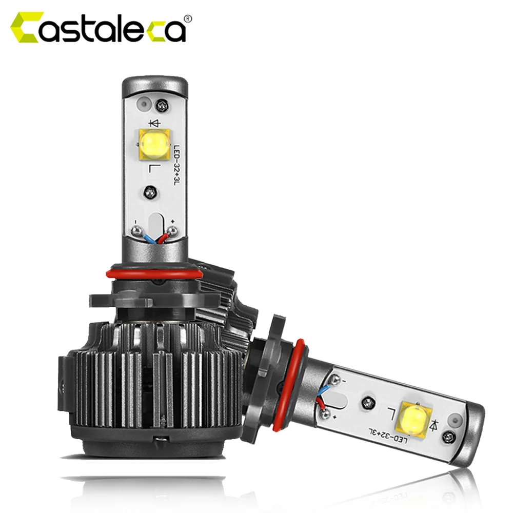 Castaleca автомобильные турбо светодиодный фары V16 Автомобильные H4 H7 H1 H3 H18 H11 H13 9005 9006