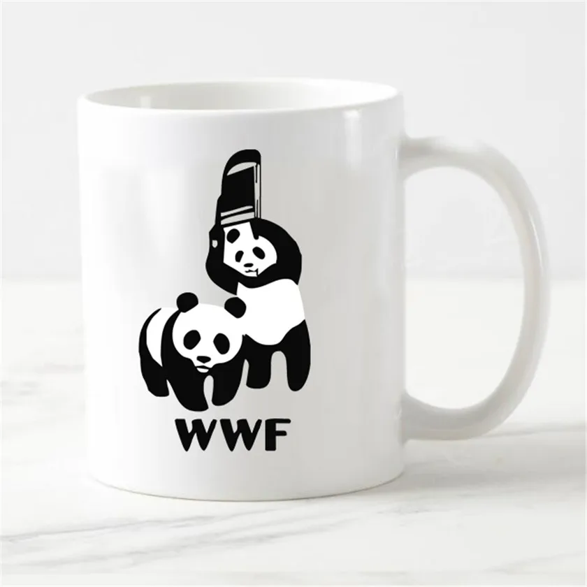 Wwf custom coffee cup модная домашняя керамическая чашка панды WWF чаша для чая подарки