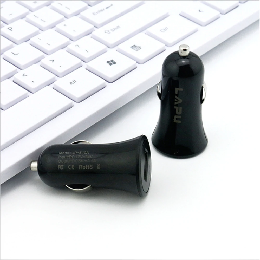 10 шт. в партии автомобильное зарядное устройство с мини USB и цифровым