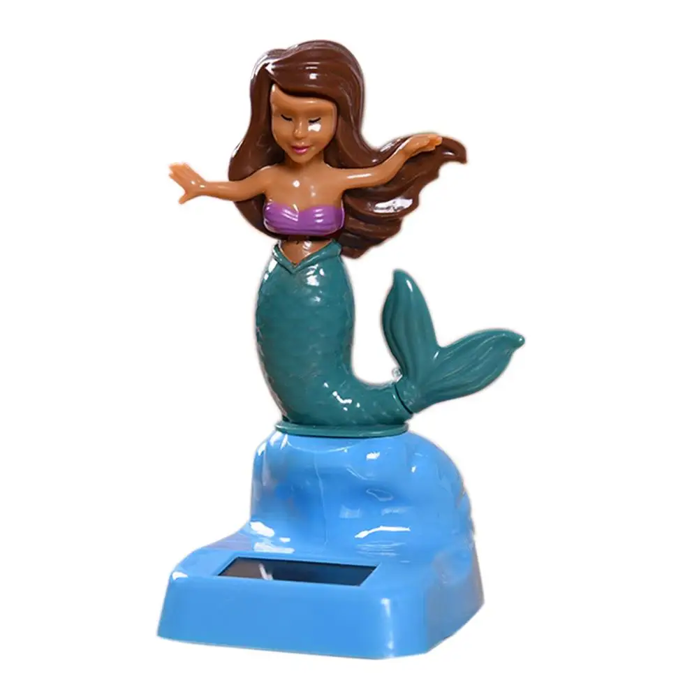 Инновационное украшение для автомобиля танцующая головка на солнечной батарее