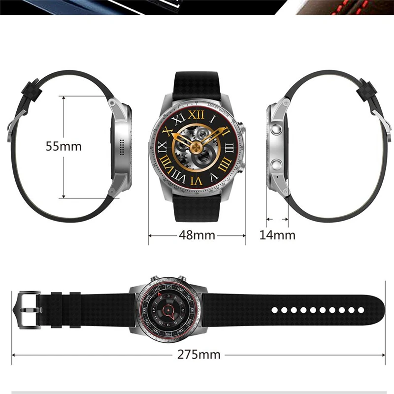2019 Горячая KW99 Смарт-часы 1 39 дюймов MTK6580 4 ядра 1. 3g Гц андроид 5 400 мА/ч 2 0 мега