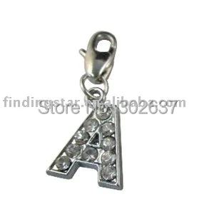 26 шт. разные буквы алфавита со стразами амулеты|charms assorted|assorted charmsalphabet letter charms |