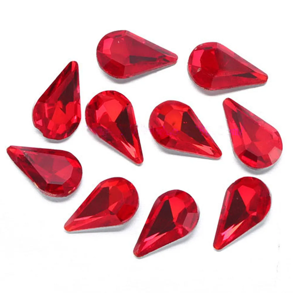 30 шт. в форме капли блестящие камни ремесла Стразы и кристаллы клеевые бусины на