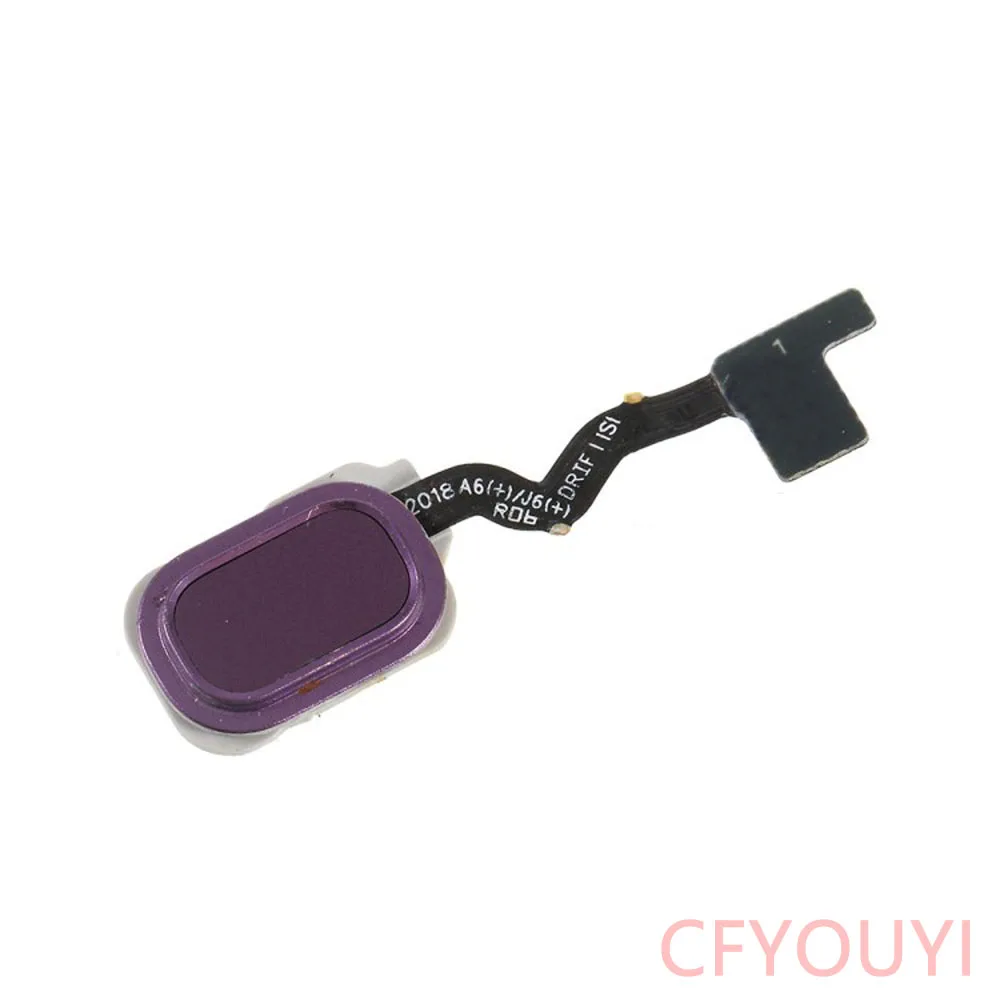 For Samsung Galaxy A6 A600 Touch ID Home Button Key Fingerprint Flex Cable Plus A605 A6+ | Мобильные телефоны и
