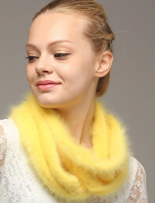 Женский шарф из кашемира теплый натурального меха норки FP862 2019|fur pashmina|cashmere scarffashion