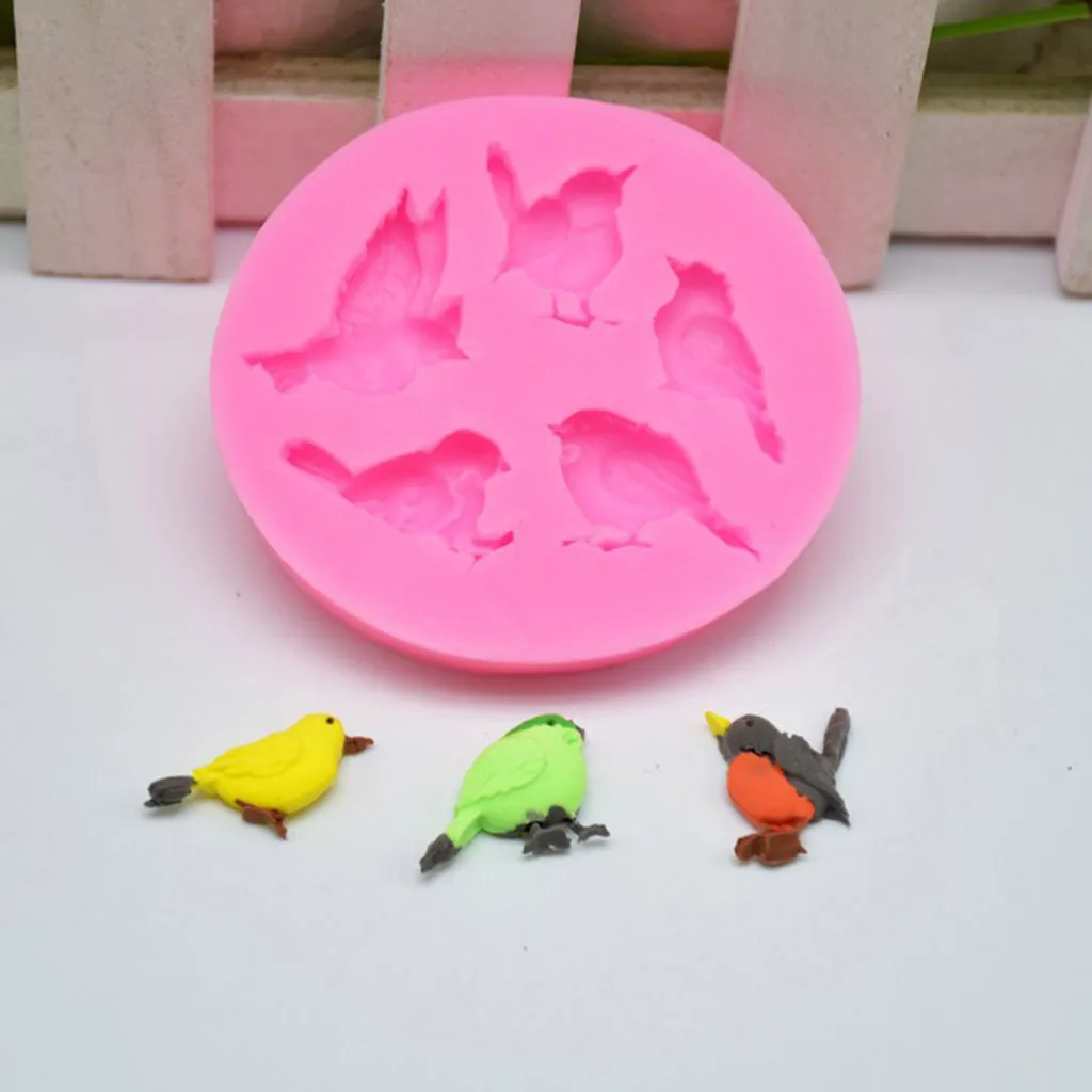 1 шт. силиконовая форма для украшения торта маленькой птицы кухонная выпечки