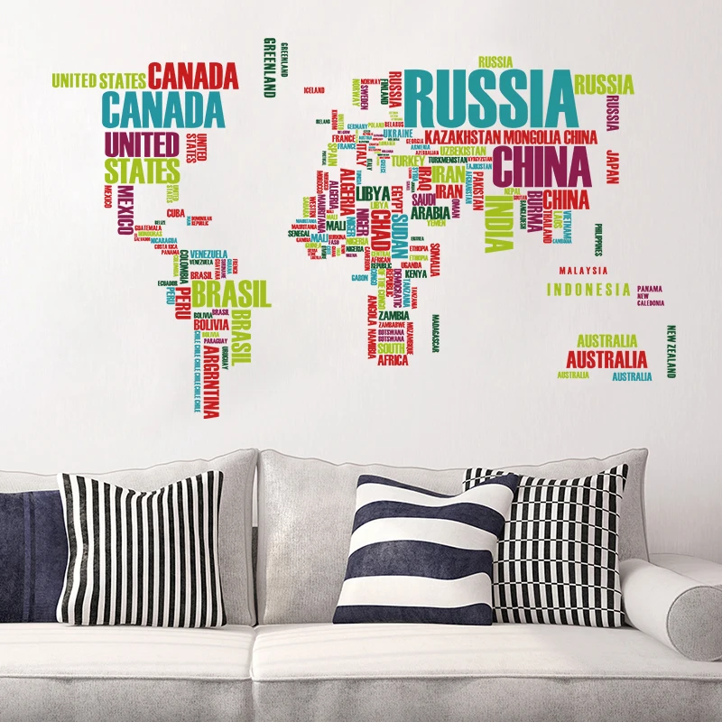 Funlife новый водонепроницаемый прозрачный ПВХ красочные карты мира география