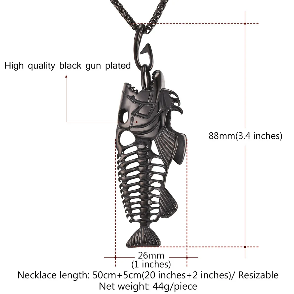 Ожерелье с подвеской в виде рыбки для мужчин и женщин ювелирное изделие форме