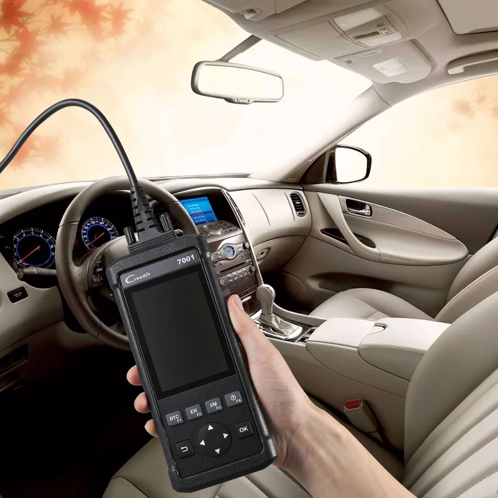 Диагностический инструмент Запуск DIY код ридер CReader 7001F CR7001F полный OBD2 сканер/сканирующий инструмент с маслом сбрасывает сервис и TPMs сброс
