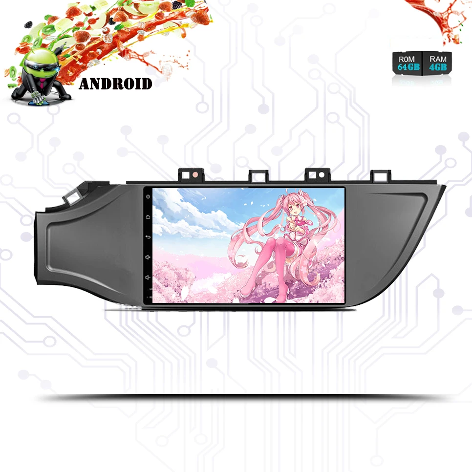 Автомобильный dvd плеер 9 дюймов Android 10 0 px5 4 Гб ОЗУ 64 ГБ gps монитор с 3/4G Wi Fi для Kia Rio K2