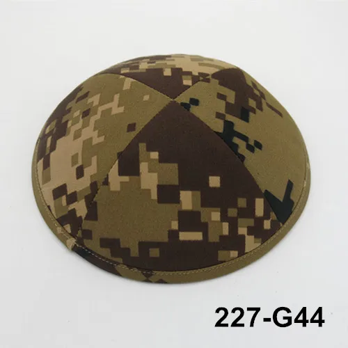 Камуфляж 19 см kippot Appaerl аксессуары шапки Skullies beanie Kippah еврейская Yarmullka - Цвет: 227G44
