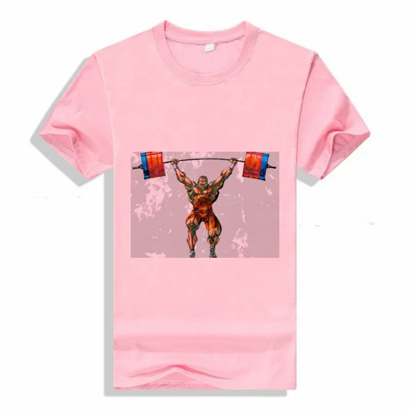 Футболка женская хлопковая с коротким рукавом и принтом Атлетика Тяжелая