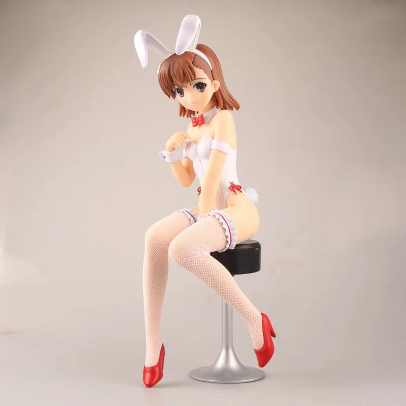 Новое поступление Аниме Фигурка Toaru Kagaku No Railgun Mikoto Misaka Bunny Girl Ver 36 см 1/4 Масштаб Сексуальная ПВХ украшение кукла