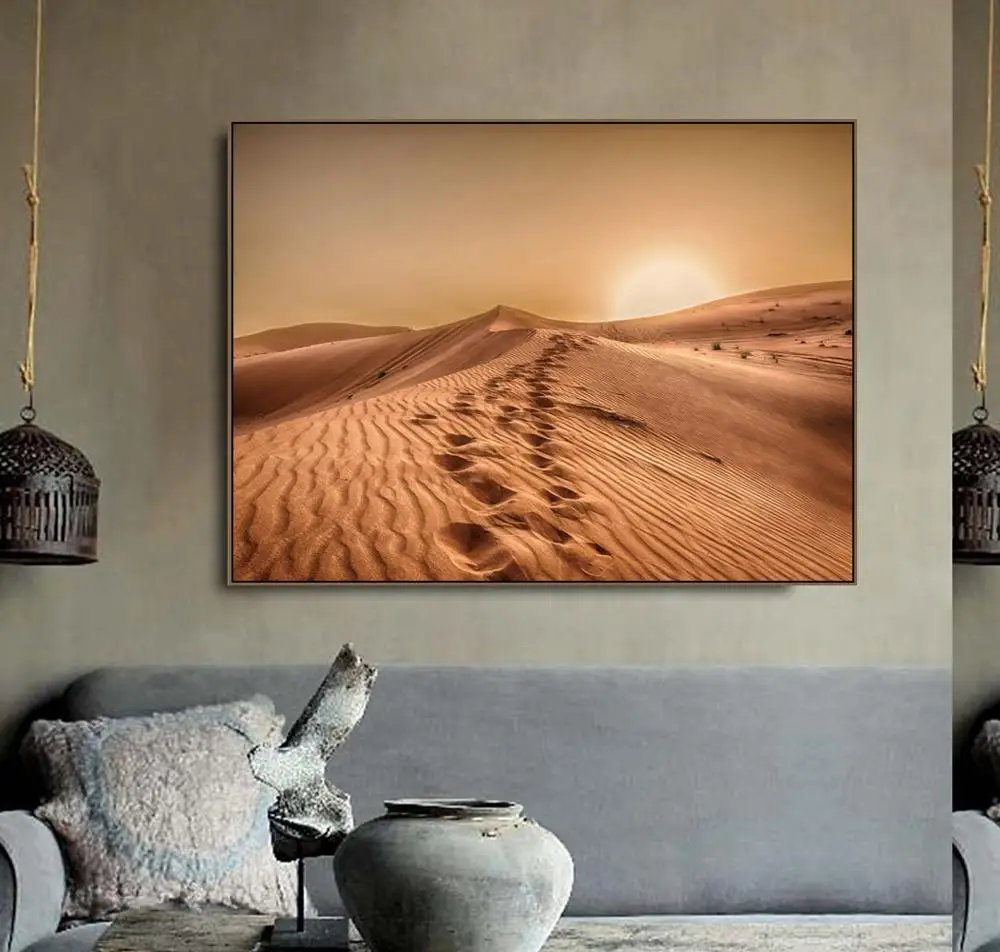 

Sahara Desert Scenery Poster Canvas Painting Nordic Posters Prints Home Decor Wall Art Landscape Picture Modern Room Decoration