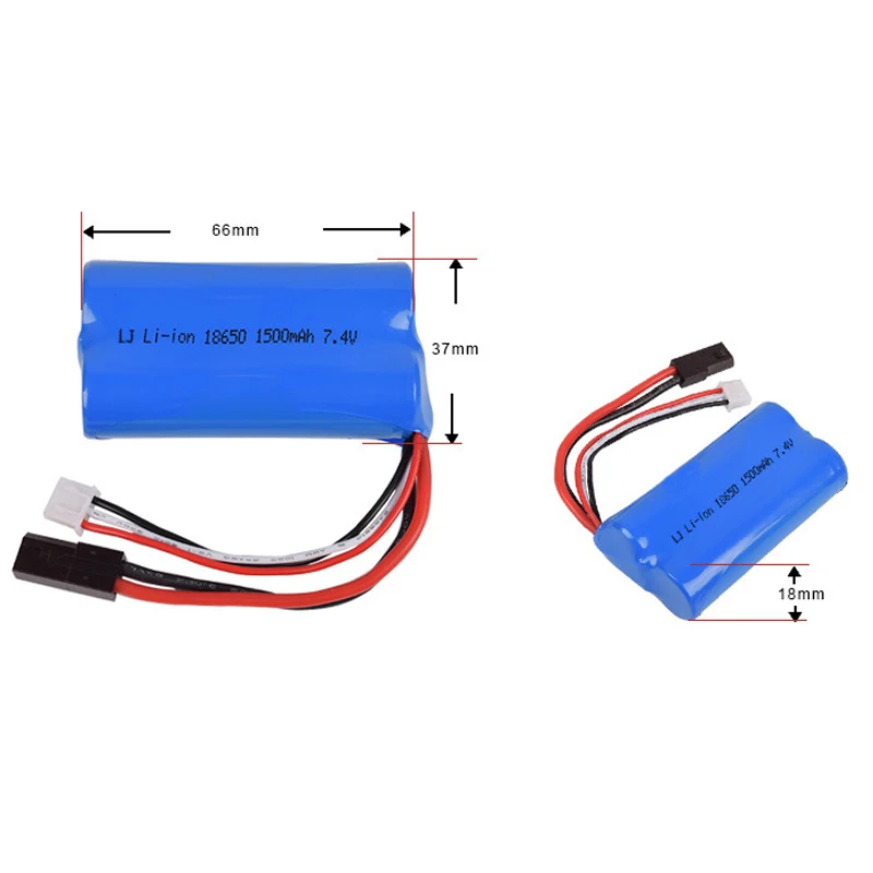 7 4 v 1500mah 15C 18650 Li Ion 5500 2P Вилка батарея RC T640 F39 F49 T39 822 игрушки с usb зарядным
