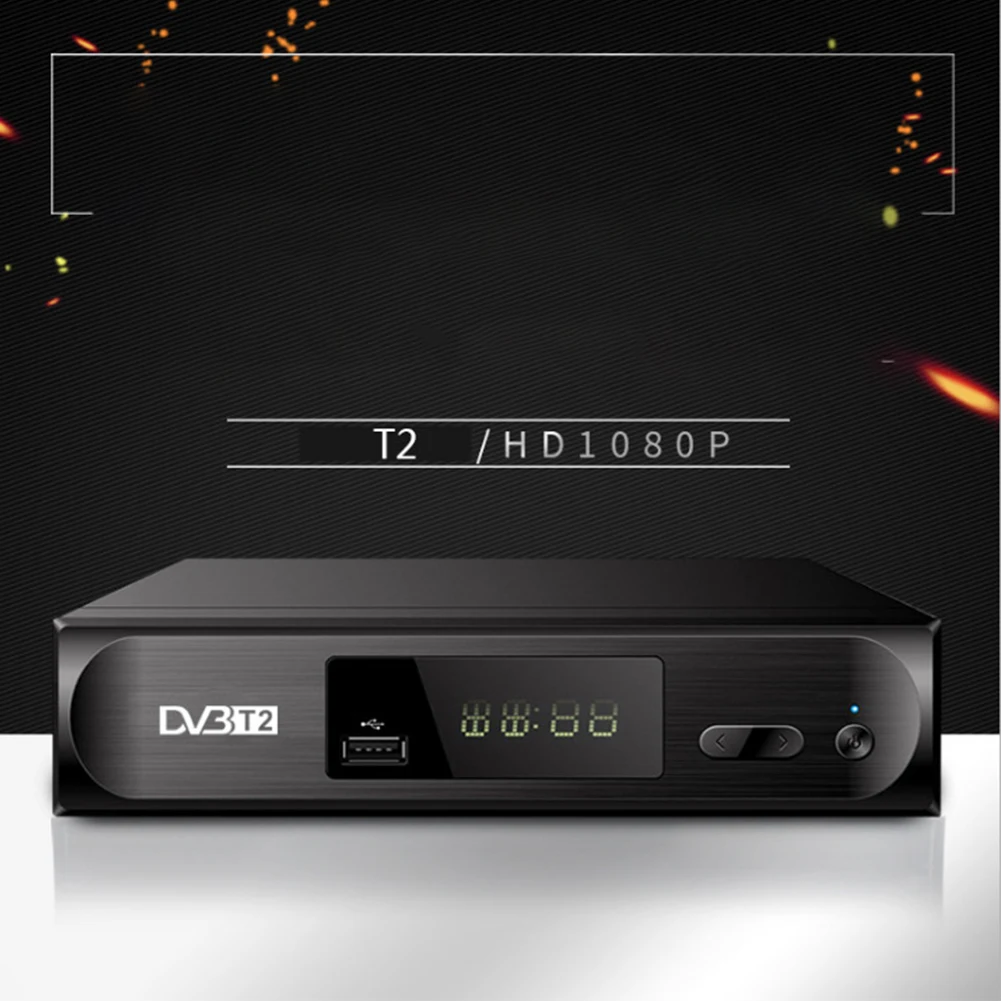 1080 P DVB T2 полный HD ТВ тюнер дистанционное управление Box Декодер каналов кабельного