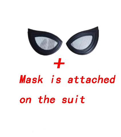 attached mask2 Железный Человек-паук, Человек-паук, костюм для косплея, спандекс, Zentai Glod, Красный Железный Человек-паук, боди супергероя, костюм, комбинезоны, Лидер продаж - Цвет: attached mask2