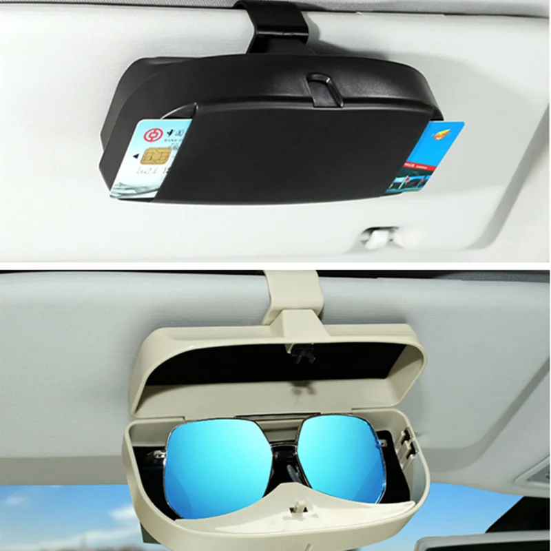 

Universal Car styling sun glasses case box for Skoda Octavia A2 A5 A7 Fabia Rapid Superb Yeti Roomster
