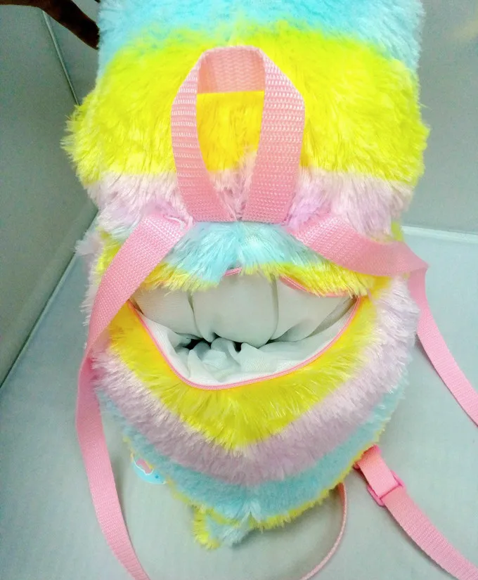 Радуга плюшевая Alpacasso Рюкзак Мягкая кукла плечи мешок день рождения