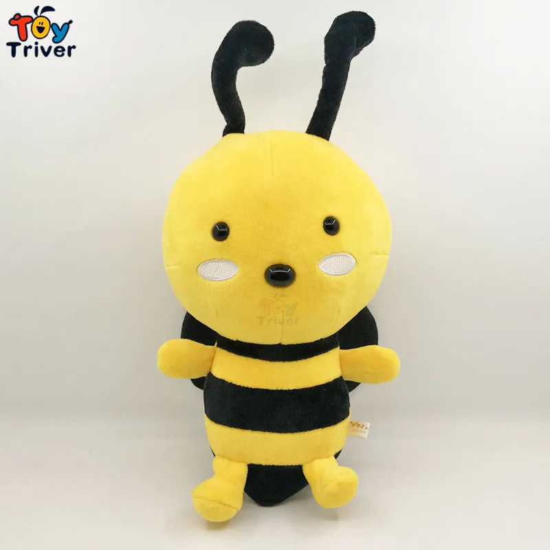 Kawaii Bee Honeybee Apis Insect Plush Toys Stuffed Animals Doll Baby Kids Children Girls Sleeping Birthday Gifts Home Room Decor