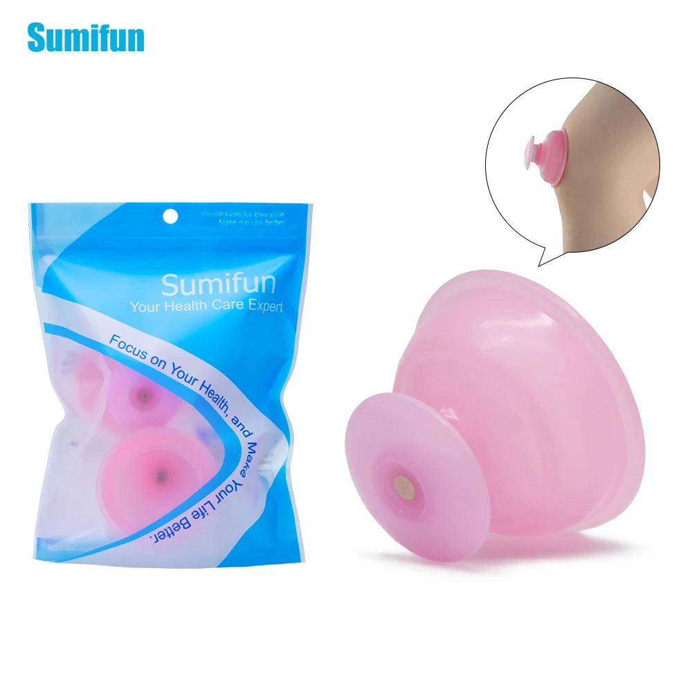 Sumifun 1 шт. силиконовый массажный вакуумный Набор чашек для тела антицеллюлитные банки семейный массажный Массажер для всего тела помощник C833