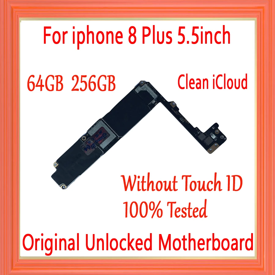 64 Гб 256 ГБ для iphone 8 Plus материнская плата с заводской разблокировкой, для iphone 8 P 8 Plus материнская плата без Touch ID