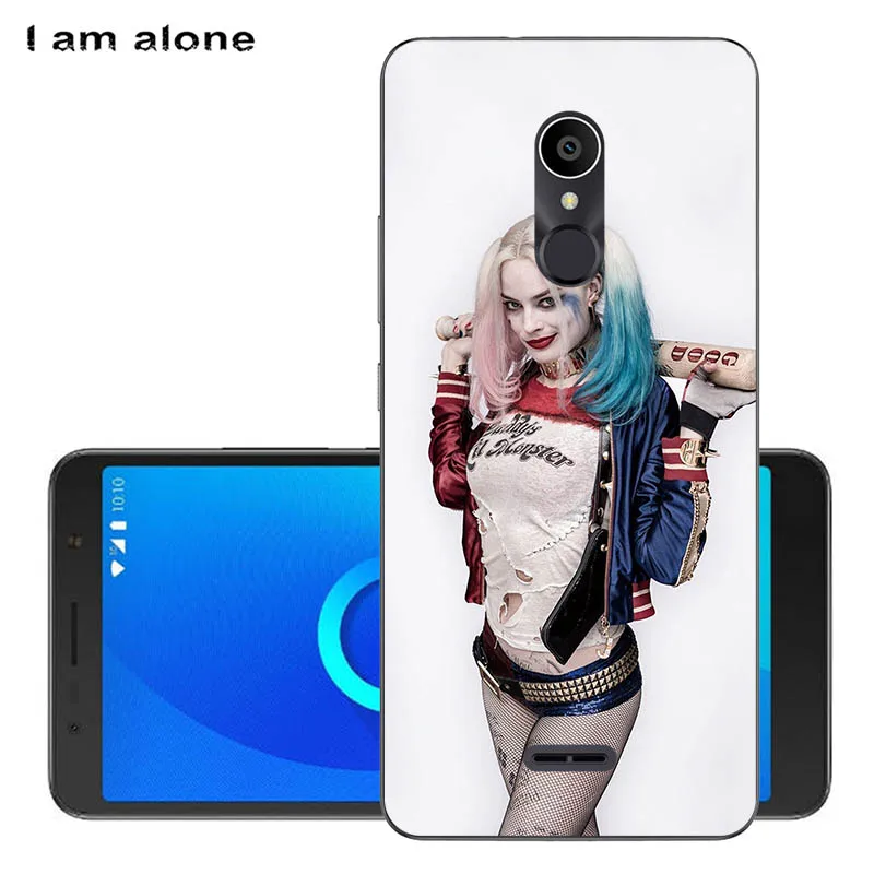 Solf TPU AA32 I am alone Phone Shell For Alcatel 3C 3C Dual 5026D 6.0 inch Solf TPU Fashion Cute Color Paint Mobile Case - Цвет: Solf TPU AA32
