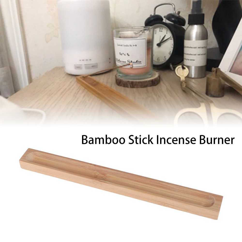 Курильница ручной работы из натурального дерева и бамбука подставка для палочек