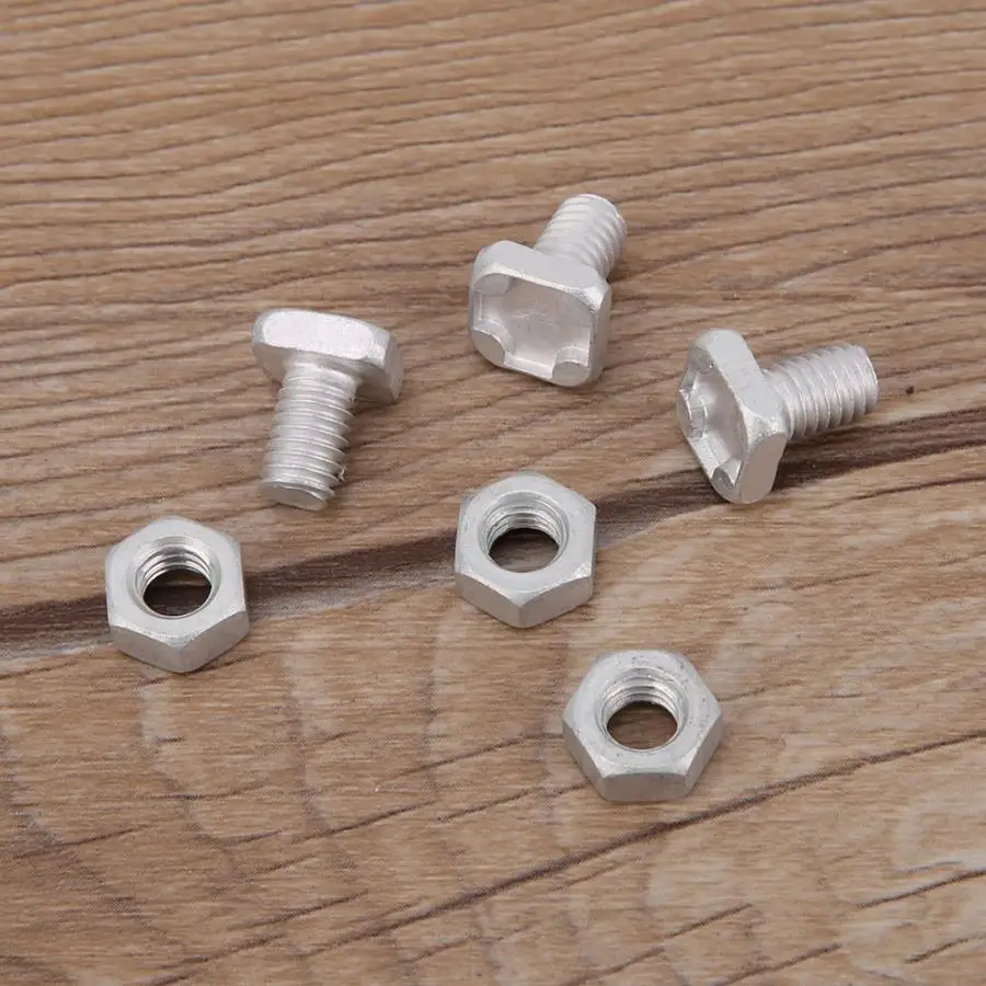 Алюминиевые прочные гайки и 50 болтов набор аксессуаров для теплиц