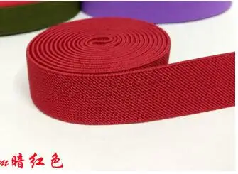 dark red SICODA Сделай Сам одежда для шитья Толстая эластичная лента 2,5 см шириной 6 метров резинка пояс для подтяжек - Цвет: dark red