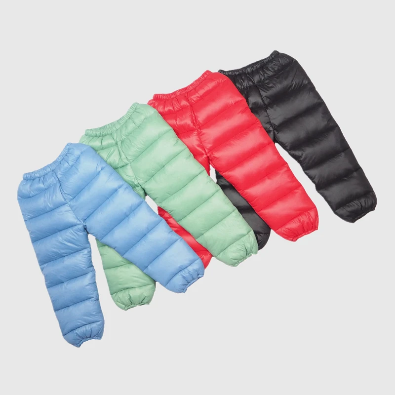

Winter Girls Boys Warm Down Pants Children High Quality Down Pants Parkas Trousers Baby Kids Leggings Boys Clothing