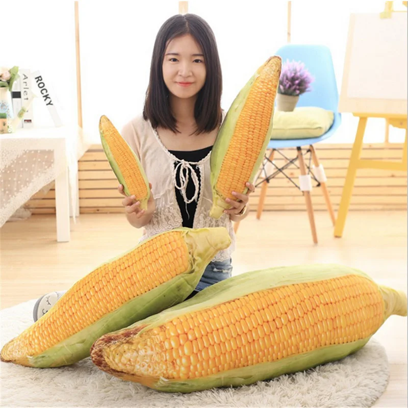 

Fancytrader Giant Simulated Corn Pillow Stuffed Soft Plush Vegetable Big Maize Room Decoration Toy 100cm