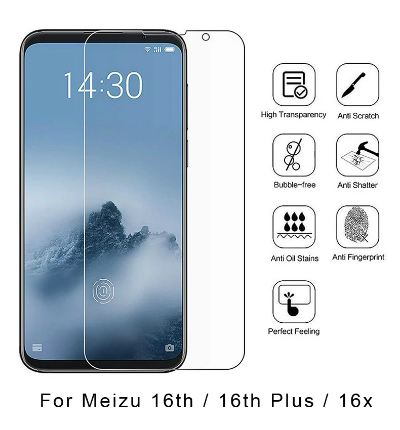 YIYONG 2.5D прозрачное стекло для Meizu 15 Plus Lite M15 X8 V8 закаленное стекло Защита экрана для Meizu 16 16th Plus 16X16X8 стекло