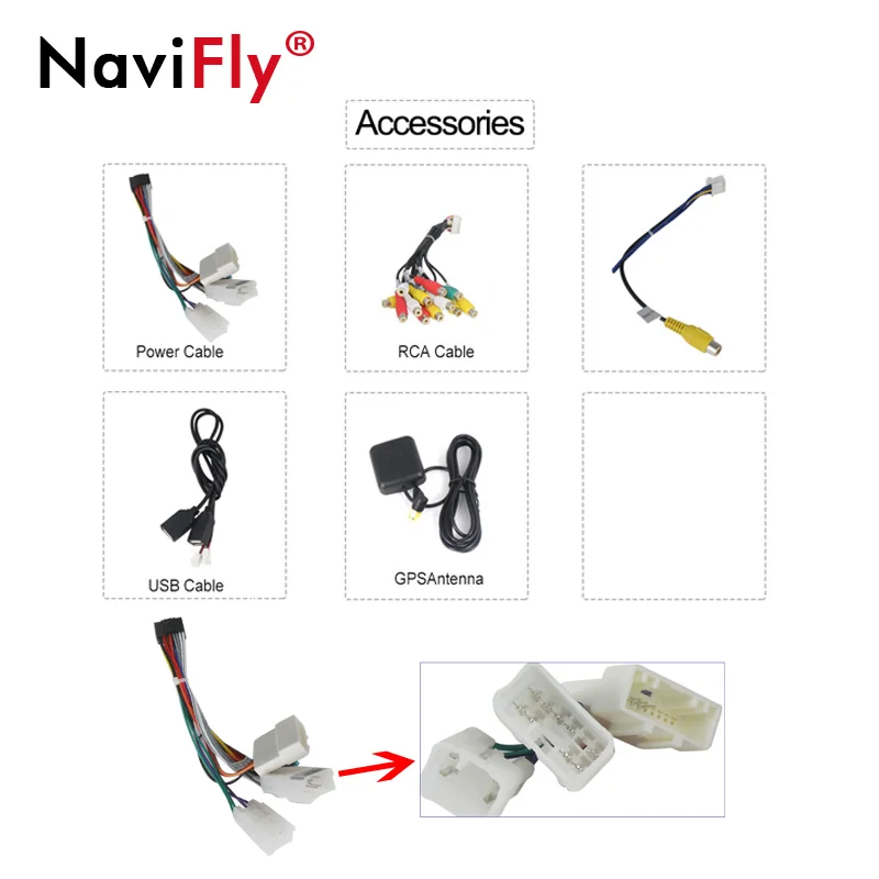 Navifly Android 8,1 автомобильный gps-навигация, dvd-плеер мультимедиа для Toyota Camry Viso Vitz Corolla RAV4 Proda Универсальный BT wifi RDS