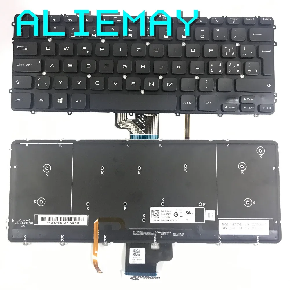 Совершенно новая Оригинальная SW Swiss клавиатура с подсветкой для DELL XPS15 9530 PRECISION M3800
