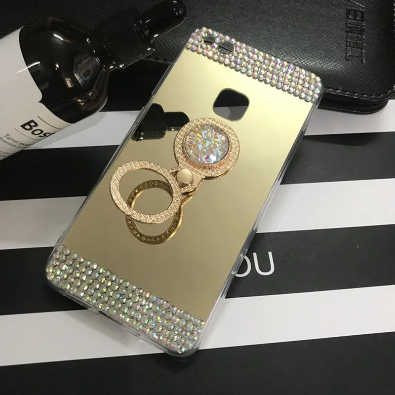 Зеркальный чехол с кольцом для телефона Huawei P10 P9 plus P20 mate 10 20 lite P smart 2019 Y6 Y5 Y7 Prime Y9 2018