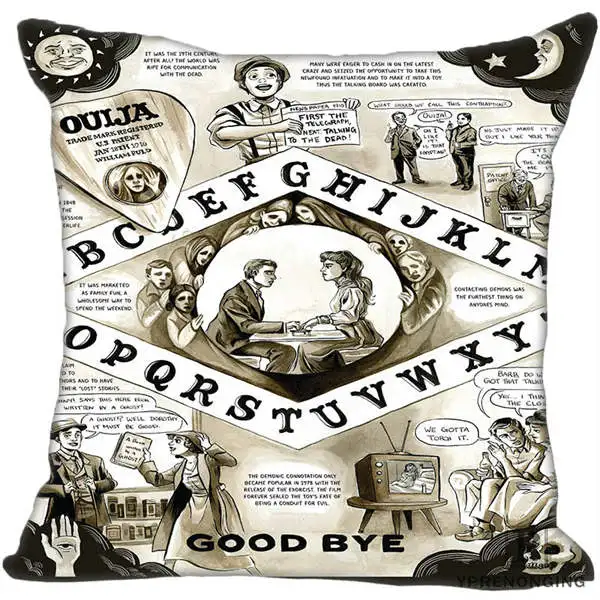 Square Pillowcases Декоративная Наволочка на заказ Ouija Board Spirit Board квадратная Наволочка на молнии 35X35,40x40,45x45 см(одна сторона) 80527-21-10 - Цвет: Square Pillowcases