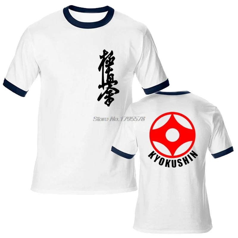 Мужские хлопковые футболки с рукавами реглан мужские Kyokushin Karate Masutatsu Oyama японская