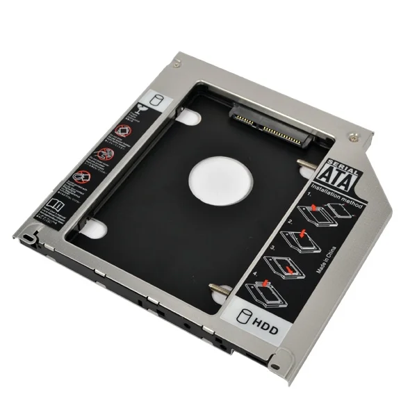 Адаптер для жесткого диска KEBIDU 2017 2 5 дюйма 9 мм SATA 2nd HDD SSD MacBook Pro Unibody A1278 A1286 A1297 CD ROM