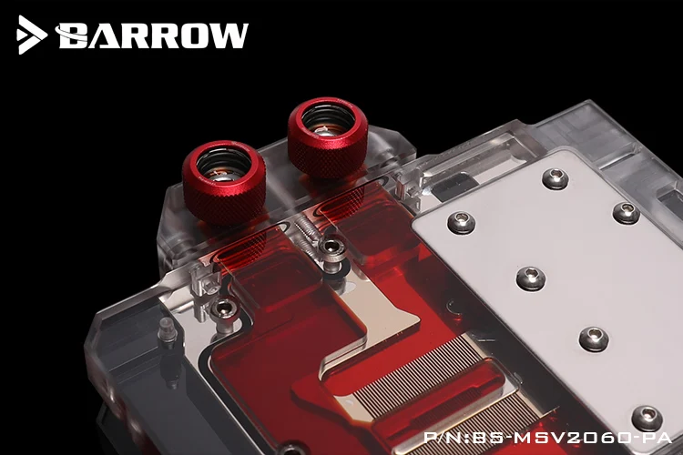 Объемный блок Barrow для графического процессора MSI GeForce RTX 2060 VENTUS XS C 6G /OC графическая