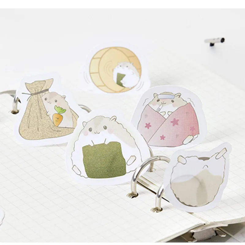 Мини бумажная наклейка для записей стикеров конфет хомяков скрапбукинга 1 партия