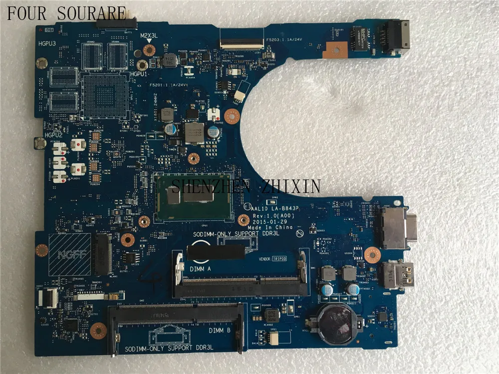 Четыре источника для материнской платы ноутбука Dell Inspiron 5558 5458 5758|Материнские