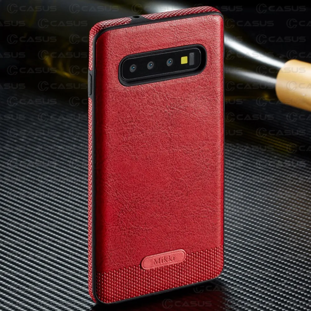 

For Samsung Galaxy S10 Plus case Luxury Vintage PU Leather Back Ultra Thin Case Cover for Galaxy S10 e E Galaxy S10 Case